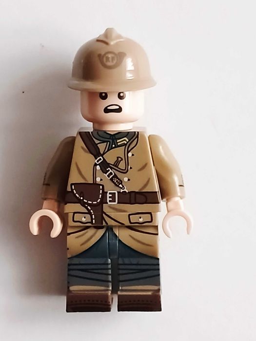Figurka żołnierza francuskiego 4 strony nadruk WW2 kompatybilne z Lego