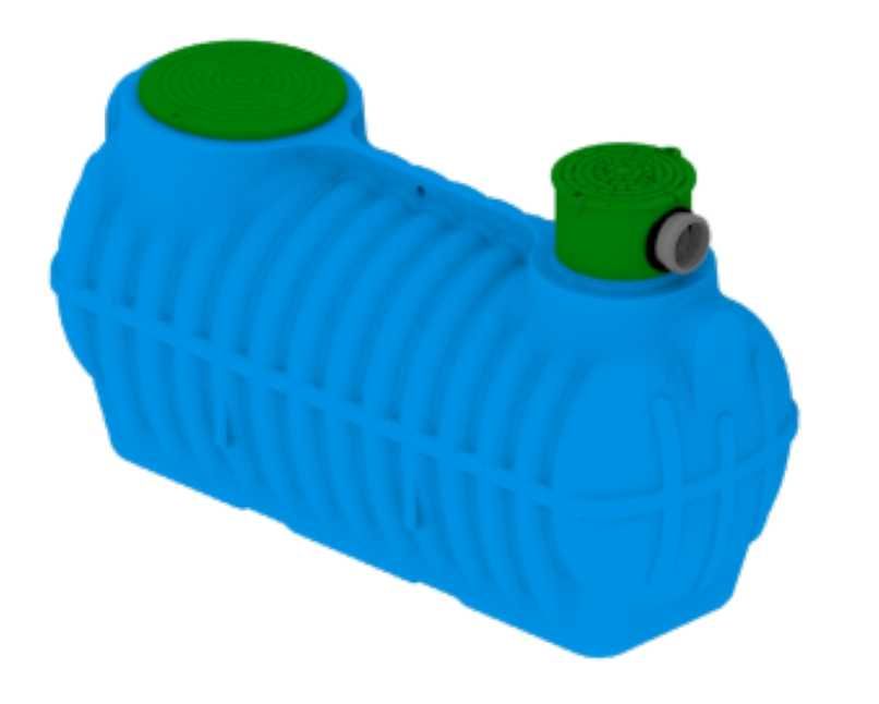 Zbiornik 1000 litrów na deszczówkę moja woda szambo osadnik  BRUTTO