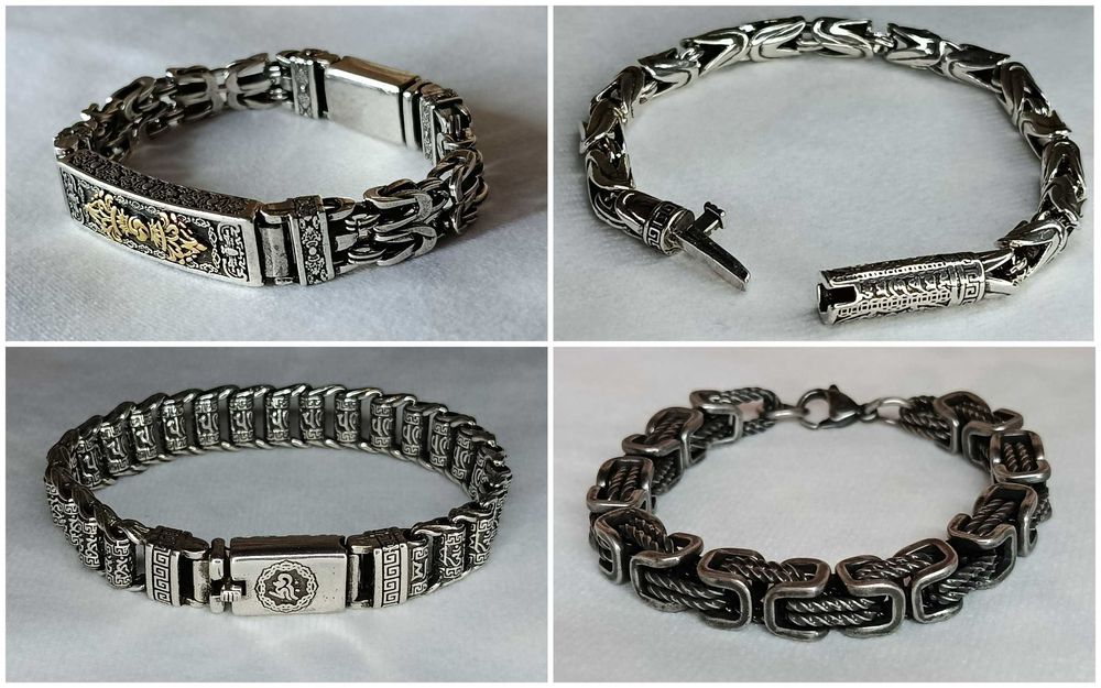 Стильний металевий браслет / Унісекс + подарункова упаковка