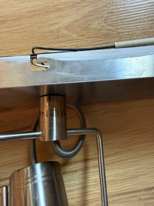 Lampa sufitowa aluminiowa – 3 halogeny, regulowane