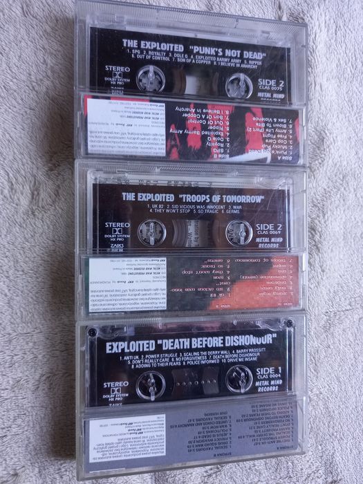 Zestaw kaset magnetofonowych-The Exploited UNIKAT