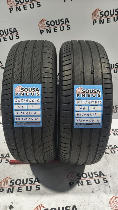 2 pneus semi novos 205-60R16 Michelin Primacy4 - Oferta dos Portes