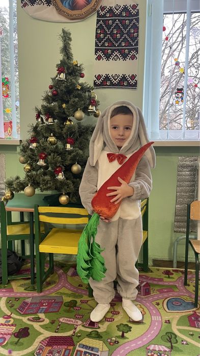 Костюм зайца білого ведмедя прокат ведмедик 92/98