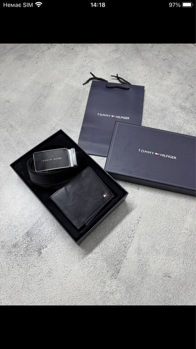 Ремінь і гаманець Tomi Hilfiger