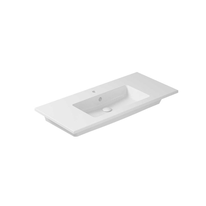 Umywalka Galassia Eden 100cm wisząca lub wpuszczana w blat 101x46 cm