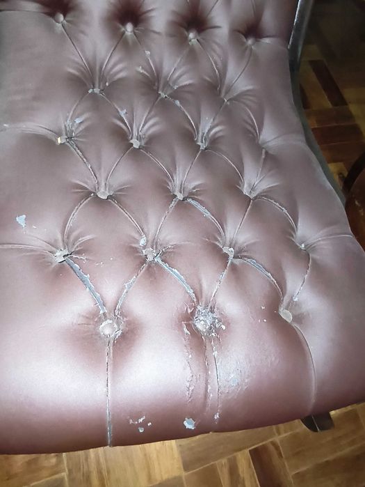 Cadeira de baloiço estofada