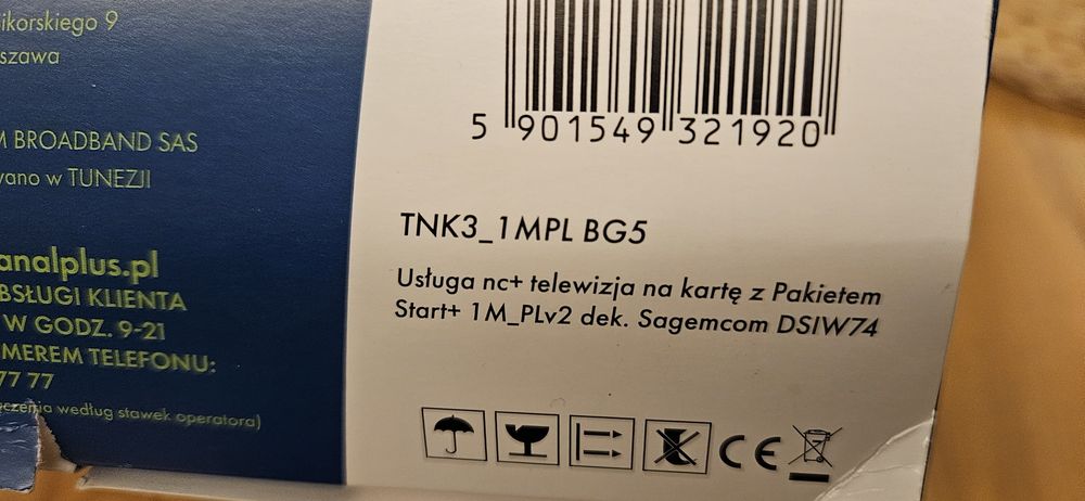 Dekoder canal + telewizja na kartę