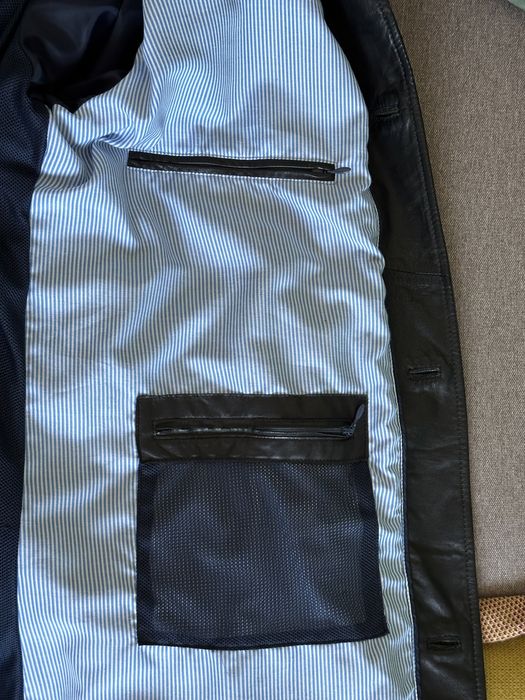 Подовжений шкіряний піджак Bugatti