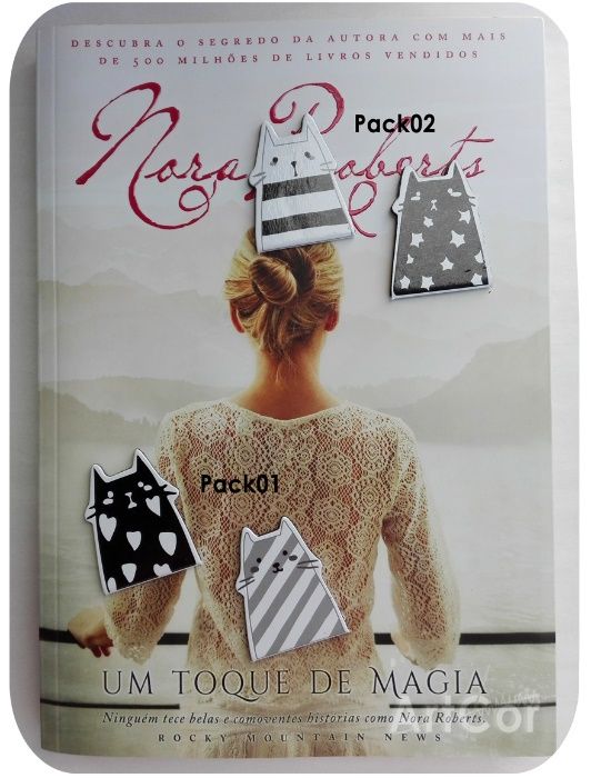 Marcadores de Livro Magnéticos GATOS - Pack 2 [NOVOS] (Portes grátis)