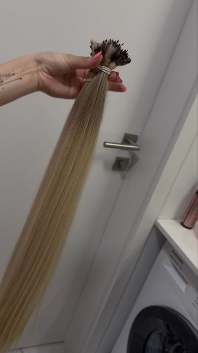 Włosy dziecięce naturalne PREMIUM 70 cm / 220 g / blond