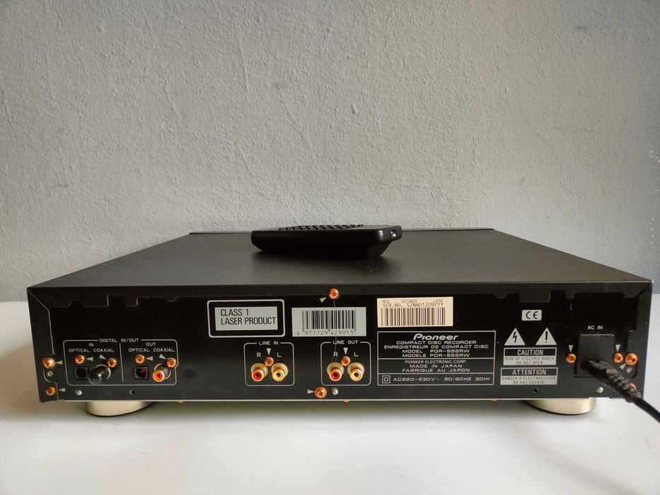 PIONEER PDR-555RW nagrywarka odtwarzacz CD z pilotem