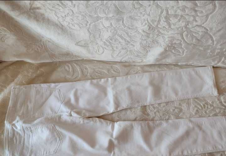 (34/XS) Denim/ Białe spodnie dżinsowe, jeansy, skinny, jak NOWE