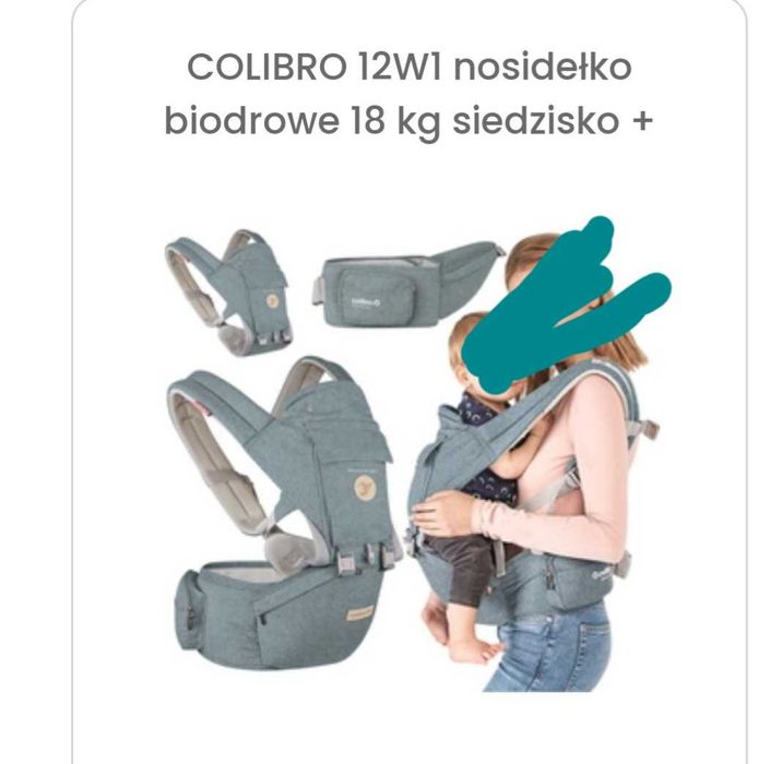 Nosidełko dla dziecka colibro 2 w 1