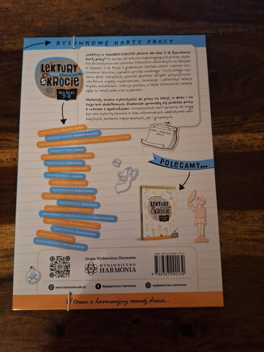 Karty pracy z języka polskiego do klasy 7/8