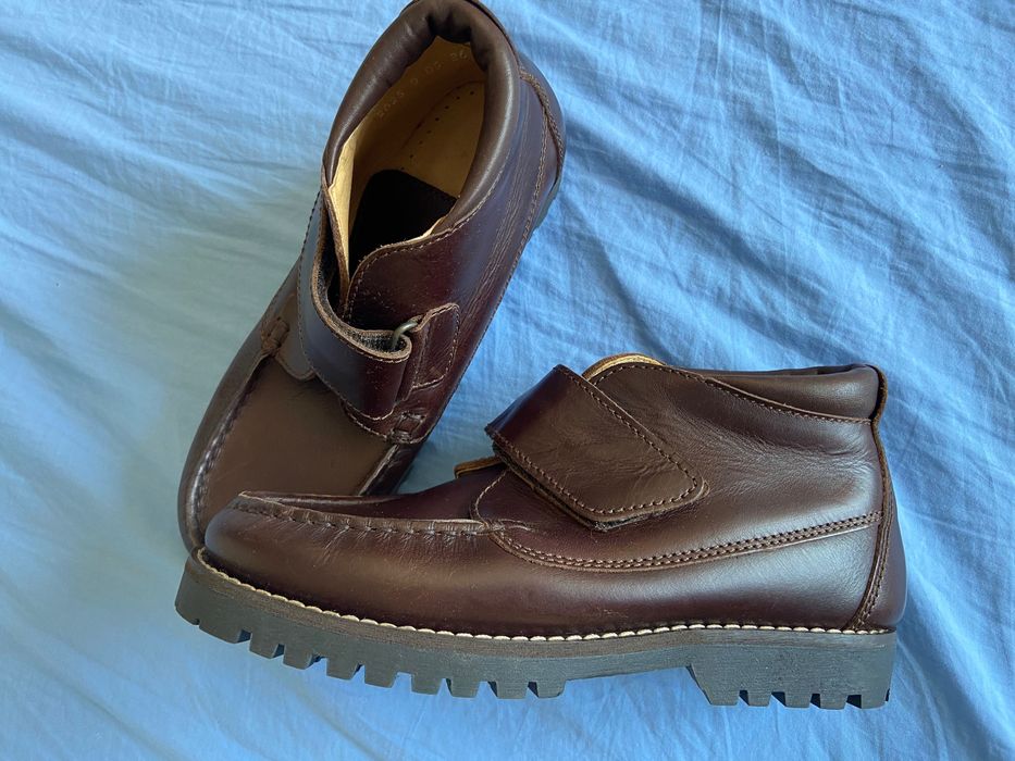 Military School Uniform; Unisex Chestnut Boots Size 36