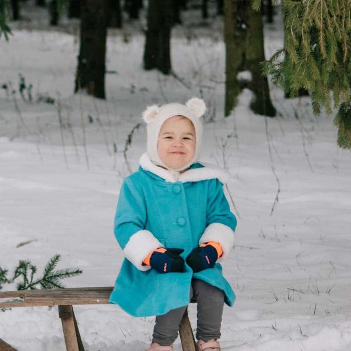 Czapka Biały Miś 46/48 alpaka/merynos wełna