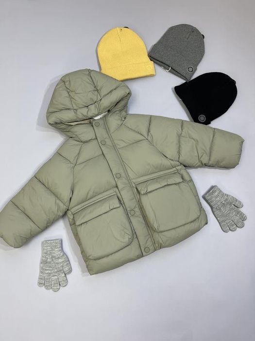 Тепла куртка ZARA курточка пуховик 12/18 міс, 86/92 см