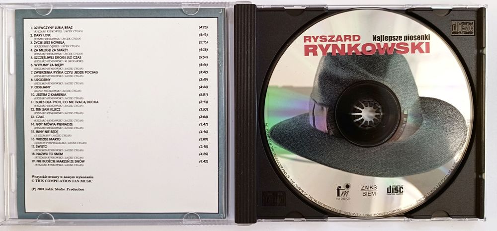 The X Sound Studio Ryszard Rynkowski Najlepsze Piosenki 2001r