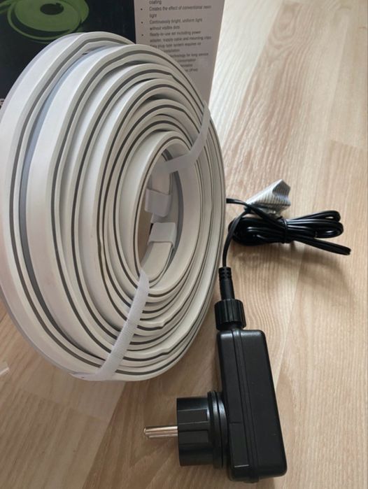 Zestaw LED Neon Flex 24V - 5m zielony (Komplet IP44)