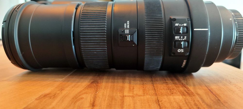 Lente Sigma DG 150-500 montagem Canon