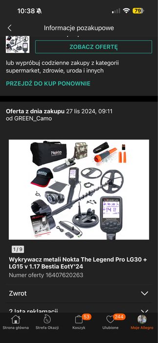 Wykrywacz metalu Nokta Legend