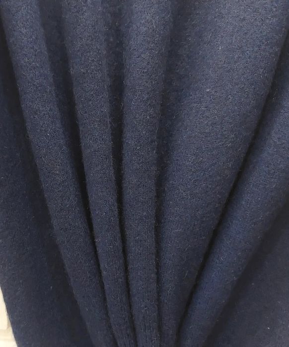 Sweter golf 100% kaszmir granatowy navy vintage