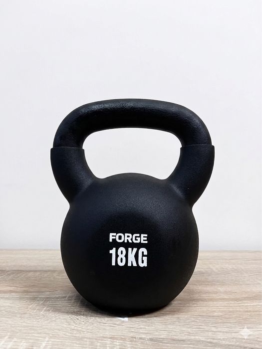 Kettlebell 18kg Neoprenowy – Hantla Kettle Żeliwny do Ćwiczeń NOWY DARMOWA DOSTAWA!