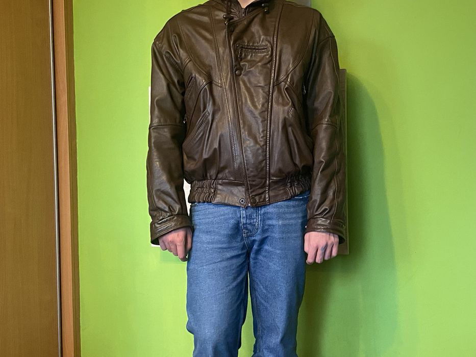 Kurtka skórzana na motor L/XL