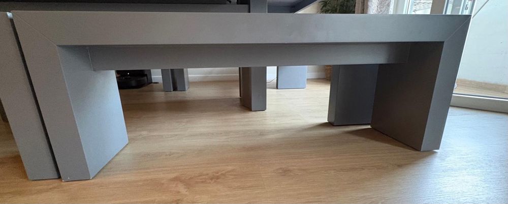 Conjunto Bancos e Mesa Silestone