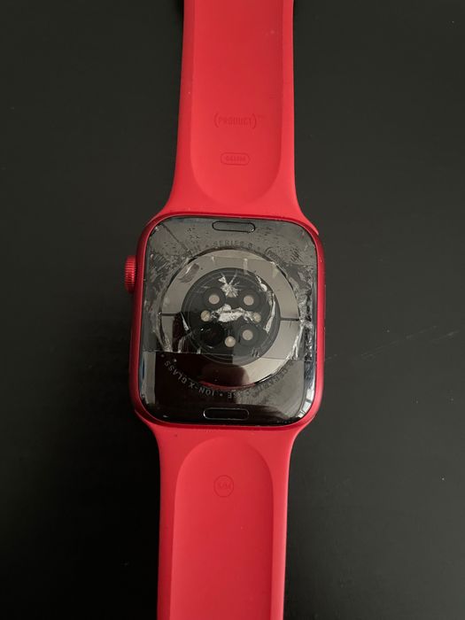 Apple Watch Series 6 44 mm GPS+Cellular, czerwony, działający