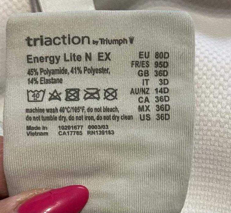 Оригінал.фірмовий,спортивний бюстгальтер triumph triaction energy