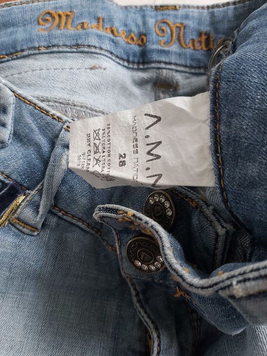 Spodnie jeans  damskie, A.M.N. MaDNESS NATIONAL  Rozmiar 28
