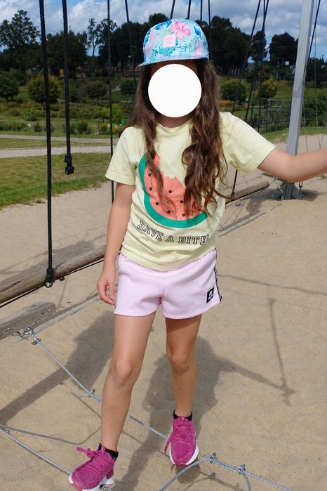 134cm t-shirt dziewczęcy, koszulka arbuz, bluzka krótki rękaw