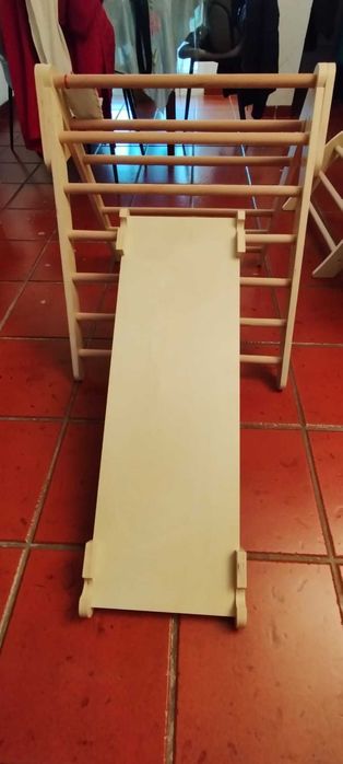 Estrutura Montessori Robincool em Madeira – Ginásio Infantil 3-em-1