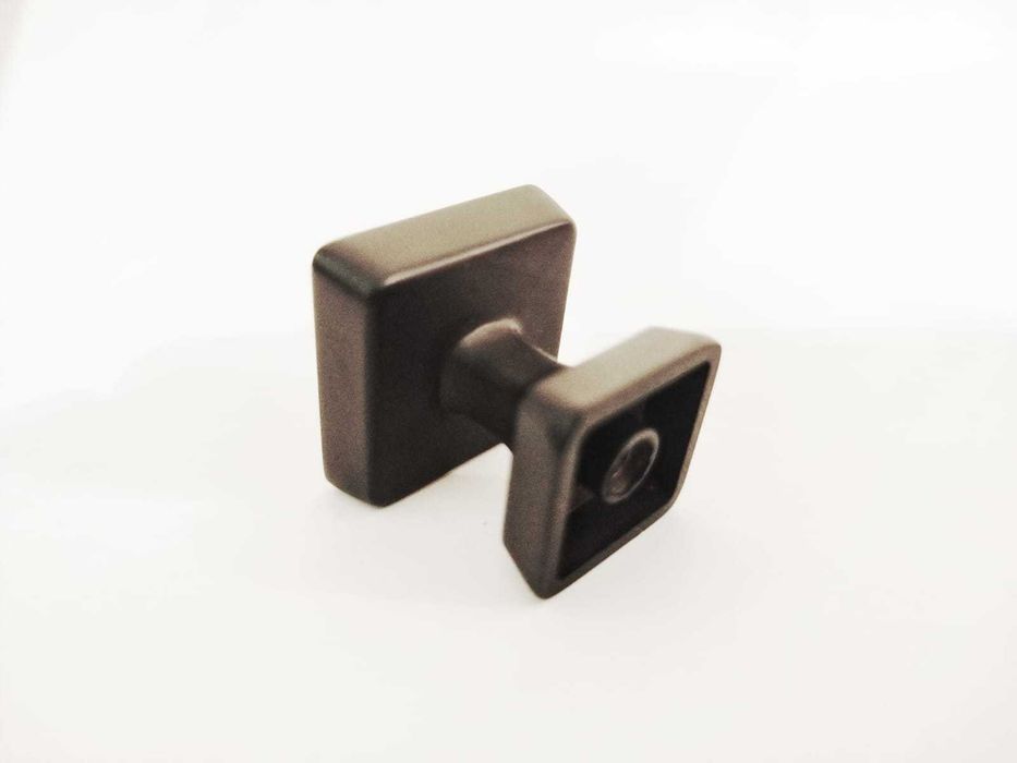 10 Puxadores quadrados para Armário – Aço Preto Fosco | Furniware