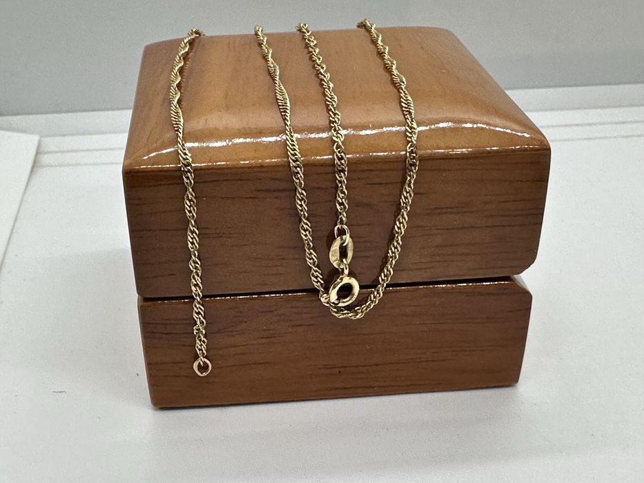 Złoty łańcuszek singapur 2,62g 585 46cm