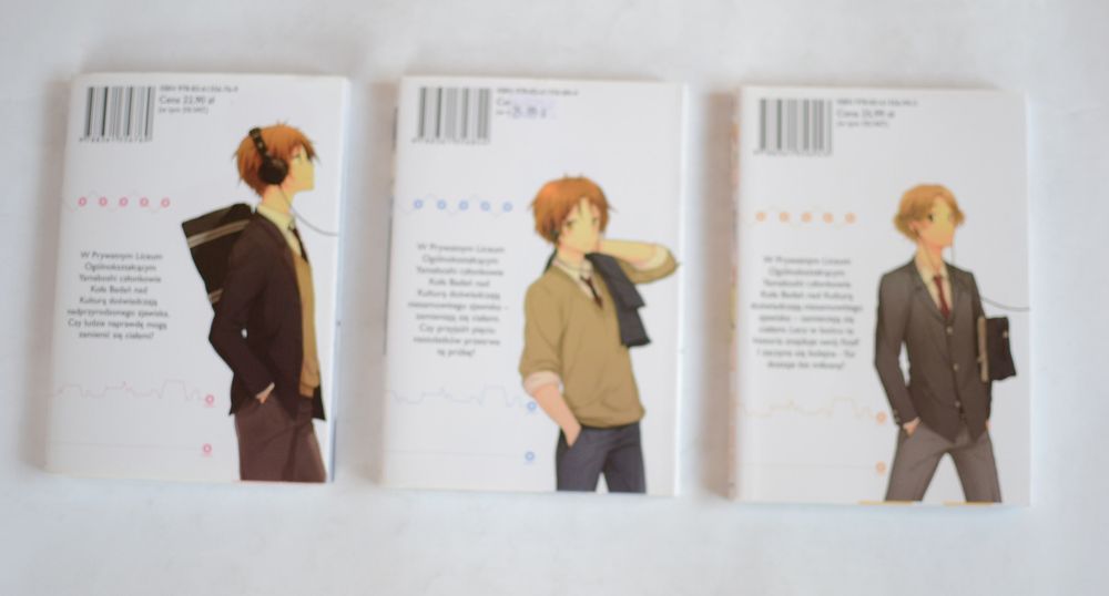 Kokoro Connect S. Anda Cuteg Tomy 1-3 Zestaw Manga komiksy