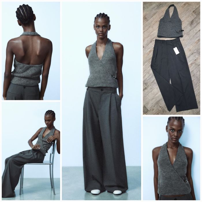 Жилет, топ Zara з 10% вовни. Дуже оригінальна і якісна річ. New