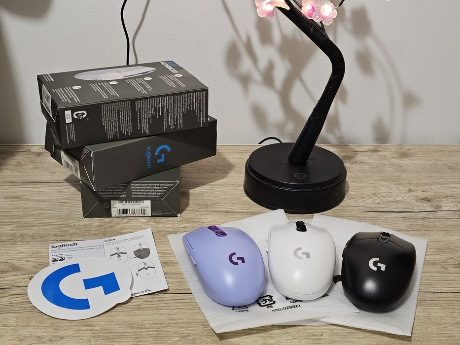 Logitech G305/304 Бездротова комп'ютерна мишка purple/white/black/blue