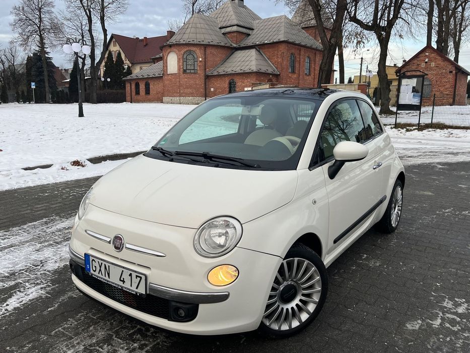 Fiat 500 1.2 69KM Szyberdach Klimatyzacja Alu 16" CITY Klima Po Serwisie