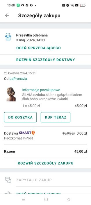 Pradin ozdoba opaska do włosów