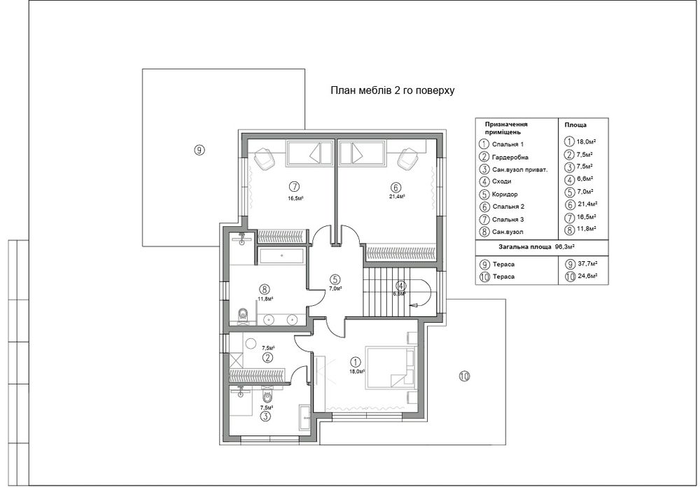 Будинок в КМ 210 м2 біля лісу басейн 2 будинок сауна 80 м с. Ходосівка