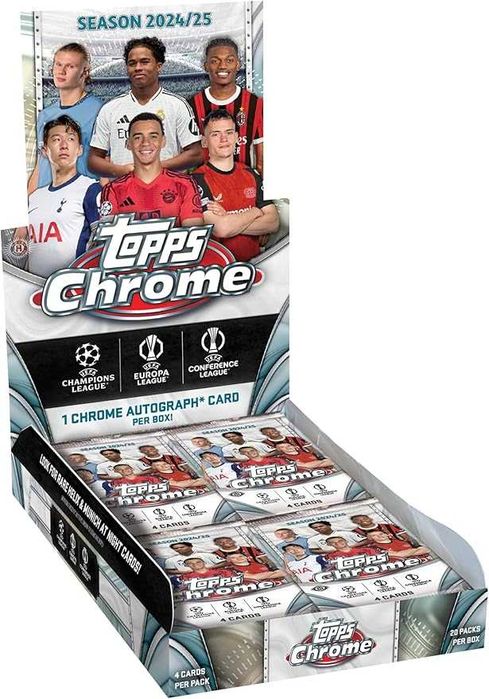 2024/25 Topps Chrome EUFA Club Competitions – Hobby Box (Gw. Autograf)