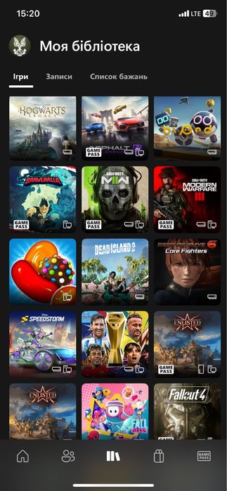 Аккаунт x box one