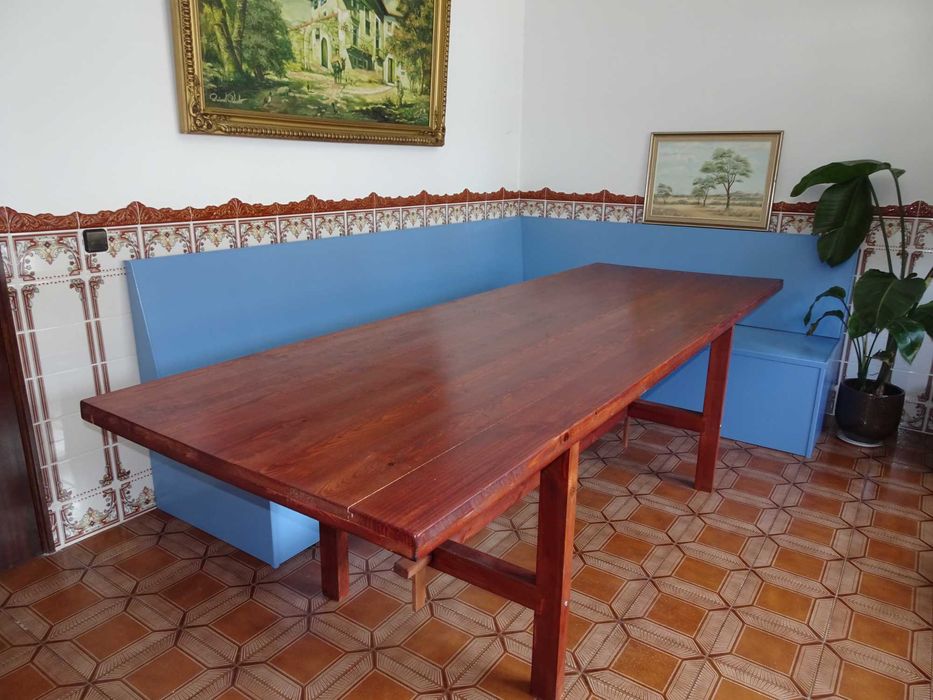 Mesa grande 90x260 em madeira maciça