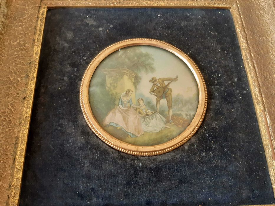 Quadro antigo, anos 1950, com dimensão 30cmx30cm