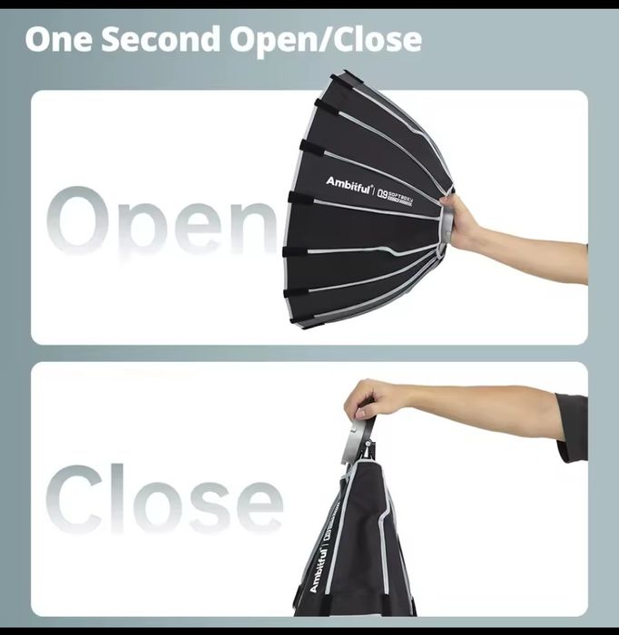 Софтбокс  параболічний октобокс Ambitful Q9 120 см з сотами godox