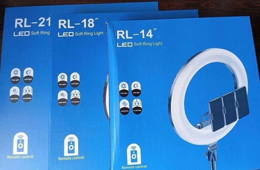 Професійне світло в салон краси! Кільцева лампа рл 18 штатив 2,1м 7588