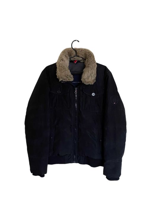 Tommy Hilfiger puchowa kurtka pilotka, rozmiar M, stan bardzo dobry