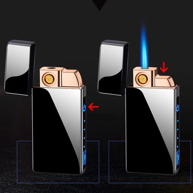 Usb зажигалка на зарядке подарочная дуговая с подсветкой
